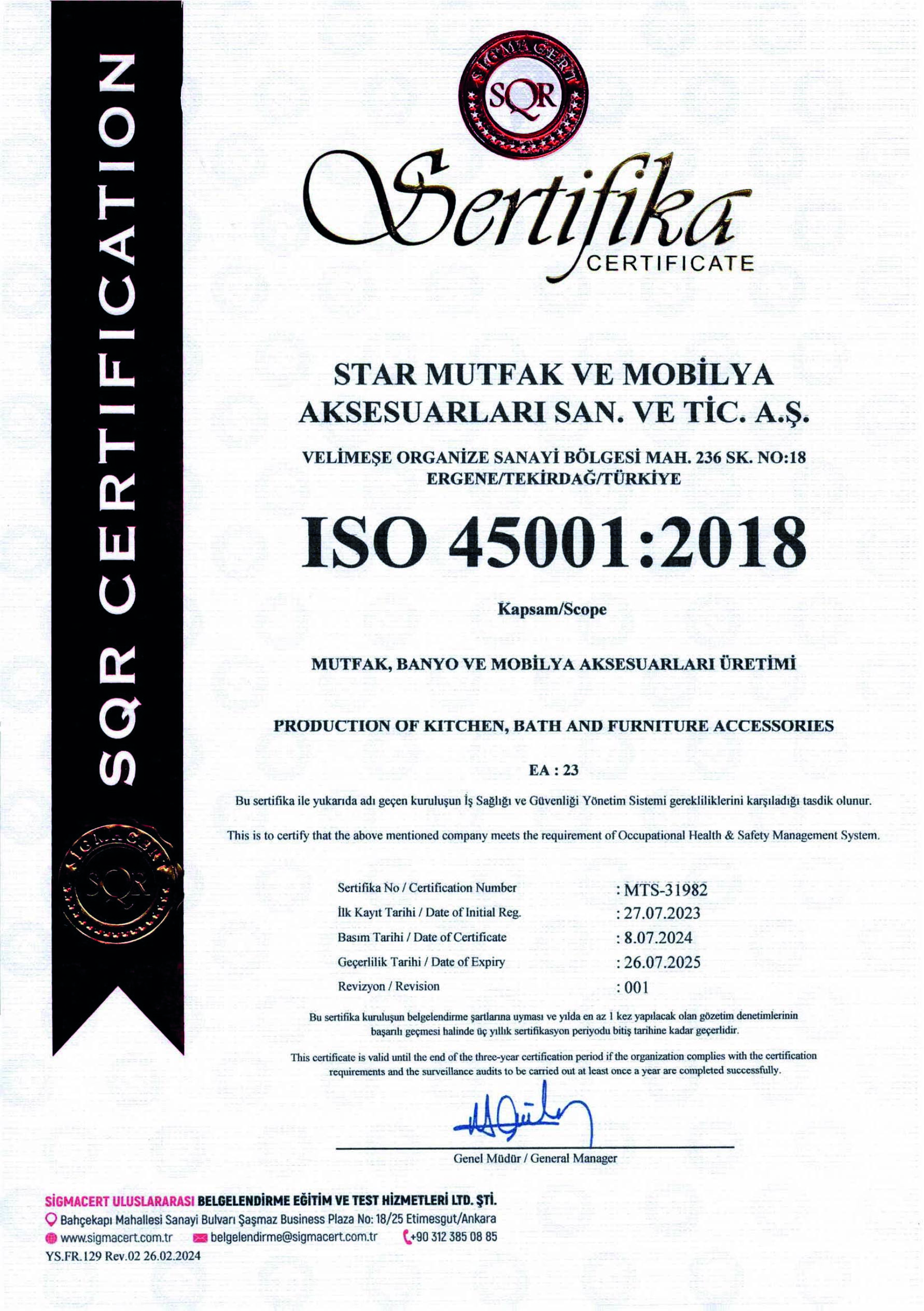 ISO 45001 İncele